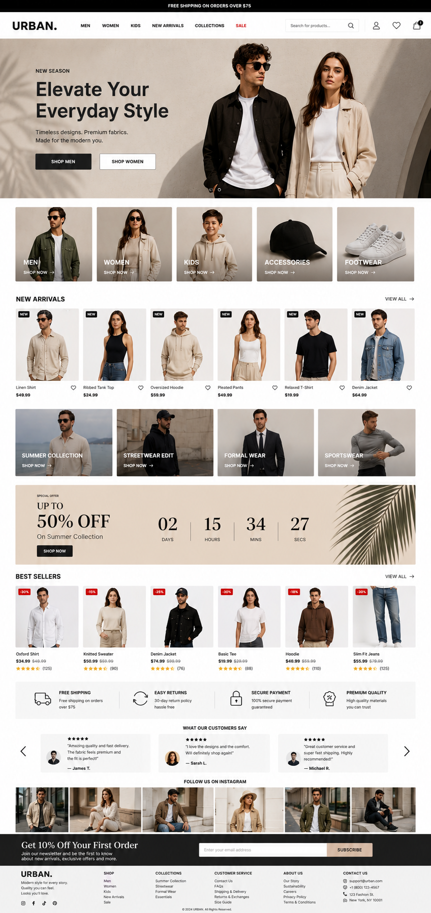 Clothing & Apparel Theme